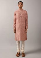 Shooting Star Embroidered Kurta Set view 2