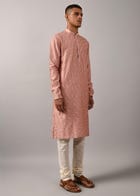 Shooting Star Embroidered Kurta Set view 3