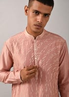 Shooting Star Embroidered Kurta Set view 5