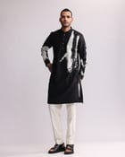 Charcoal Shadow Kurta view 1