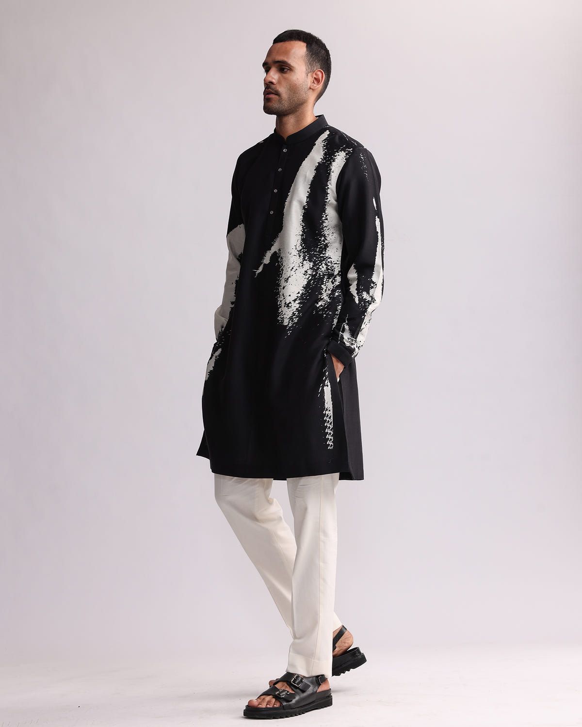 Charcoal Shadow Kurta - image 3