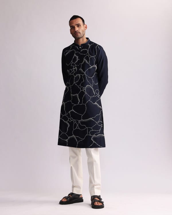 Countrymade India — NORMANDY PLACEMENT KURTA SET