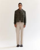 Vintage cropped military Jacket view 2