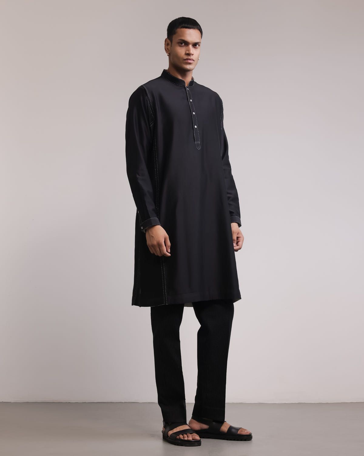 Classic Panelled Kurta Set - image 1