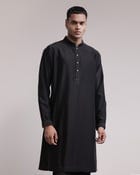 Classic Panelled Kurta Set view 3