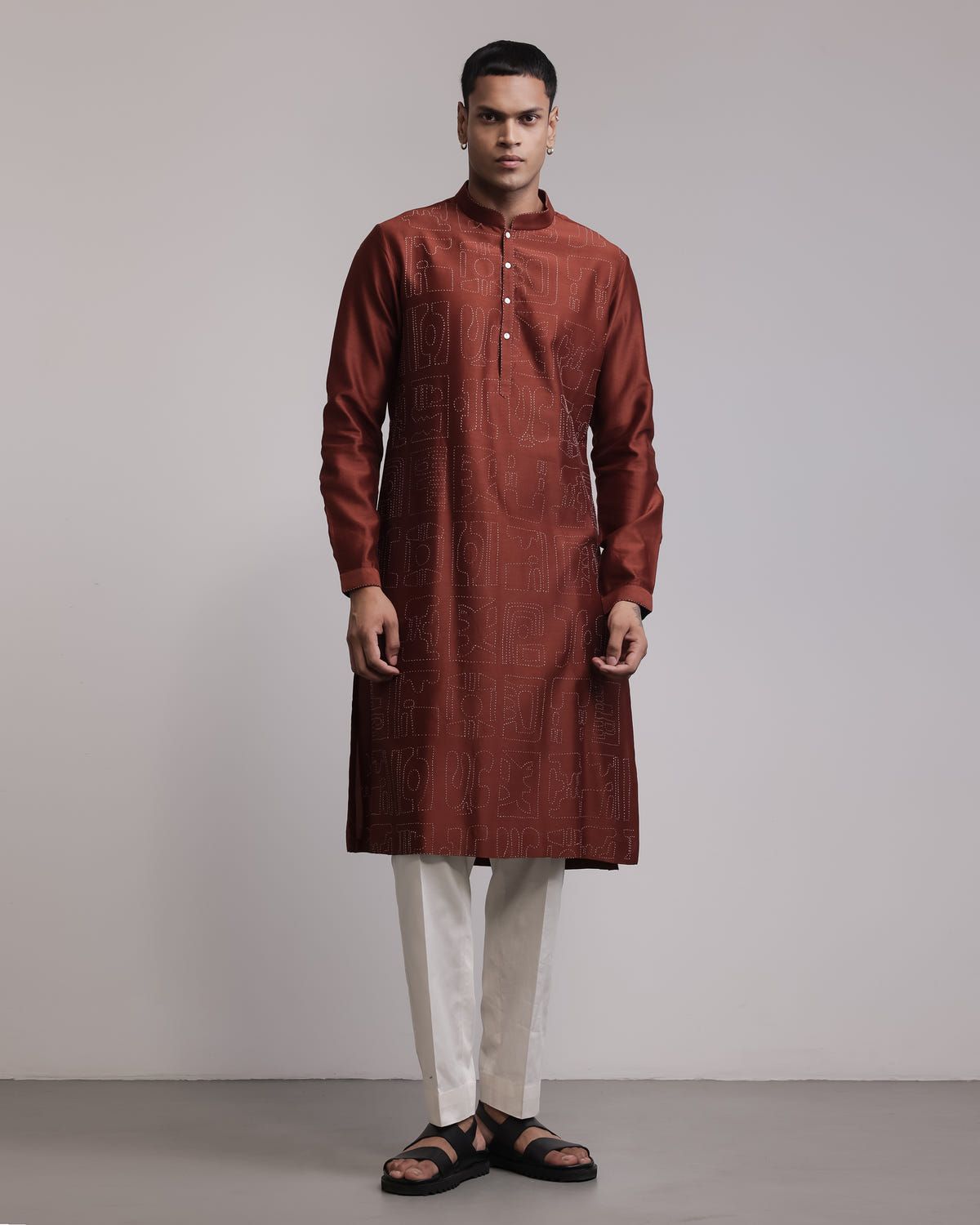 Urban Fossil Outline Kurta Set - image 1