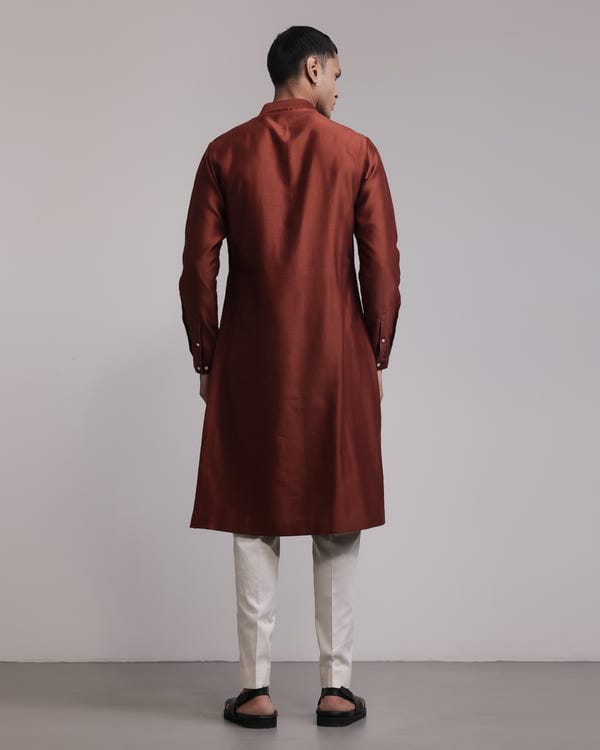 Countrymade India — Urban Fossil Outline Kurta Set