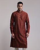 Urban Fossil Outline Kurta Set view 3