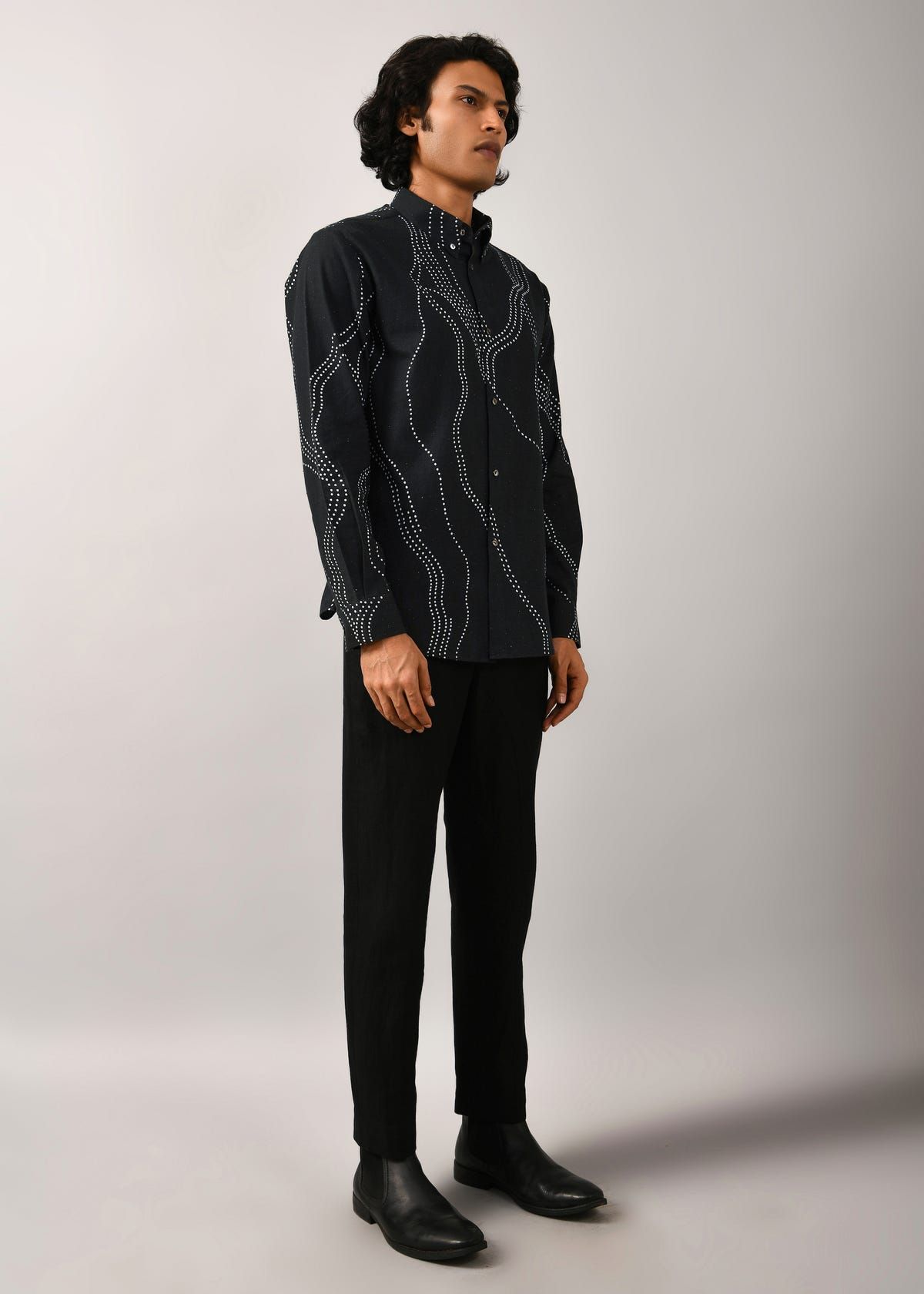 Constellation Print Shirt - image 4
