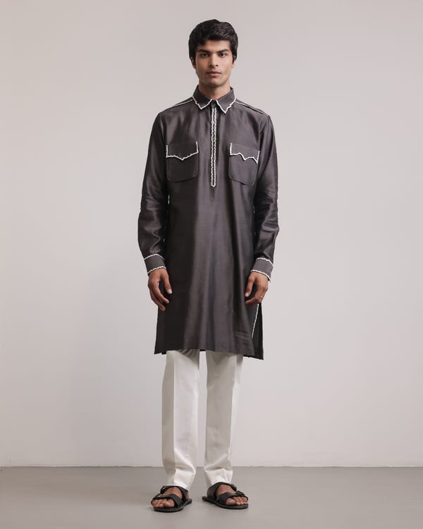 Countrymade India — Fractured Lines Pocket Kurta Set