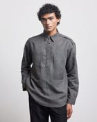 STONE FADED HALF-PLACKET SHIRT view 1