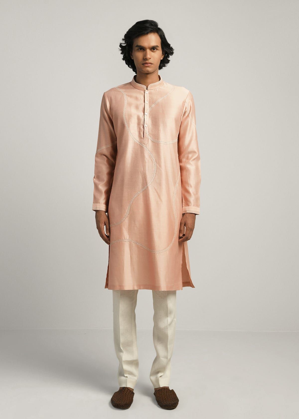 Coil Hand Emb Kurta Set - image 1