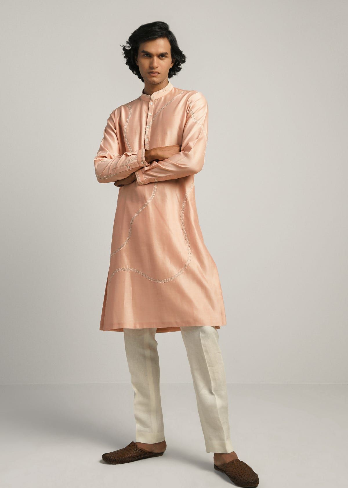 Coil Hand Emb Kurta Set - image 3