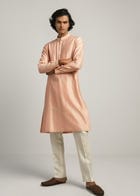 Coil Hand Emb Kurta Set view 3