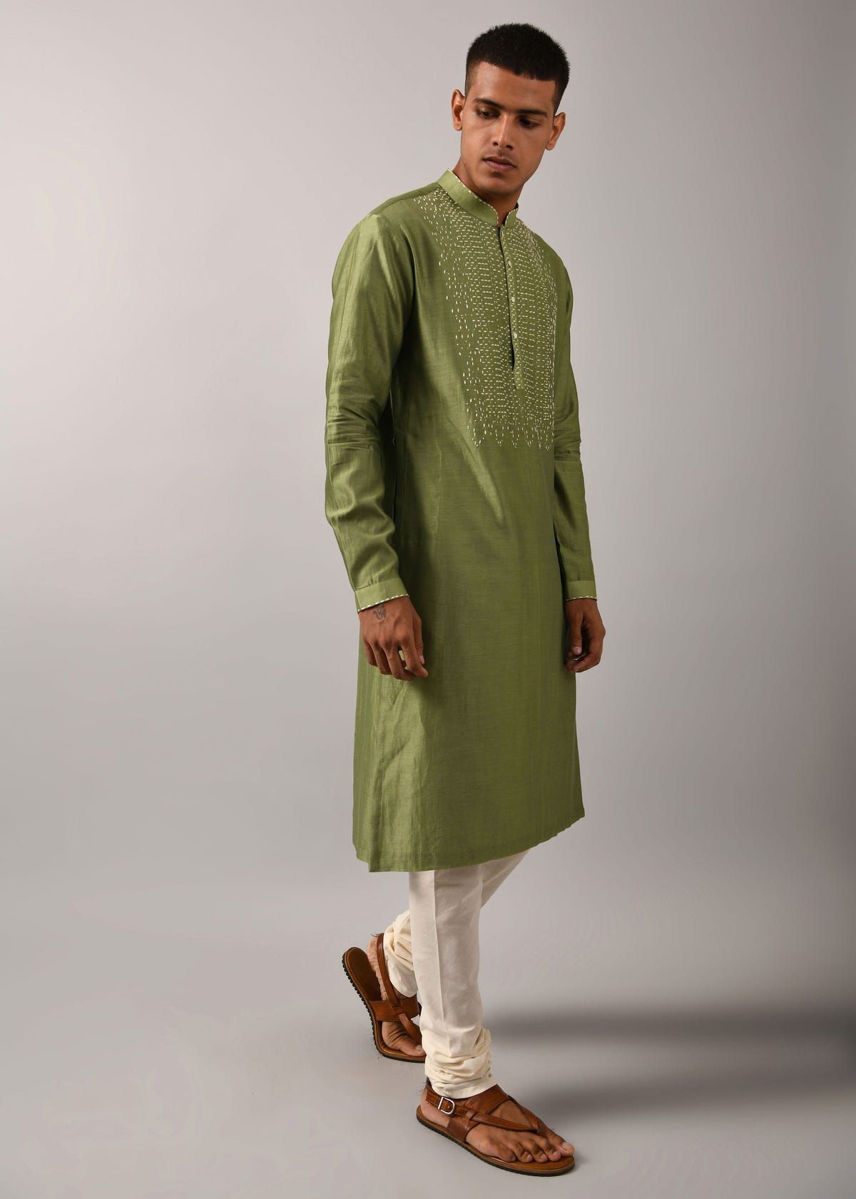 Morse Code Yoke Kurta Set - image 1