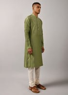 Morse Code Yoke Kurta Set view 3