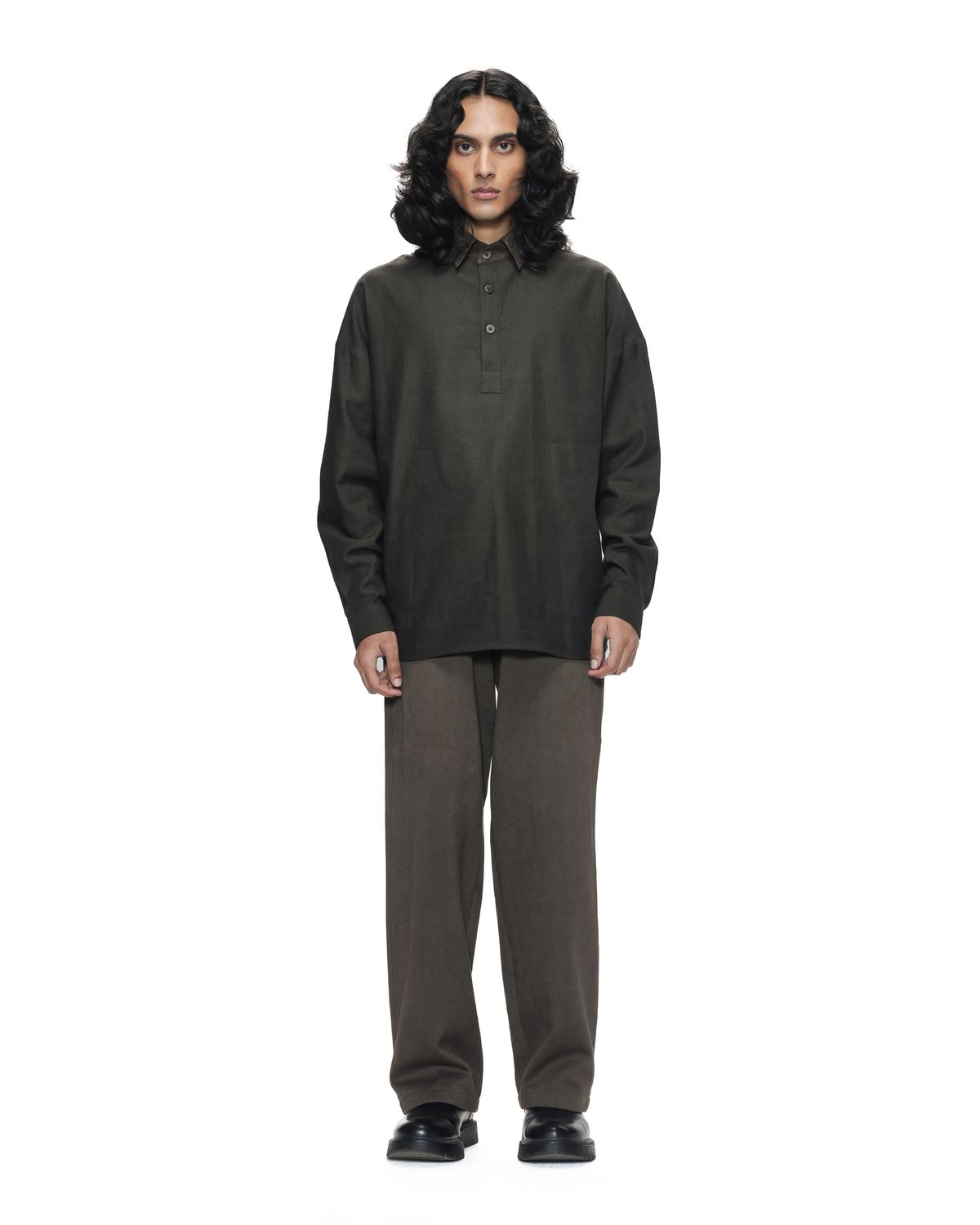 Half- Placket Work Shirt - image 2