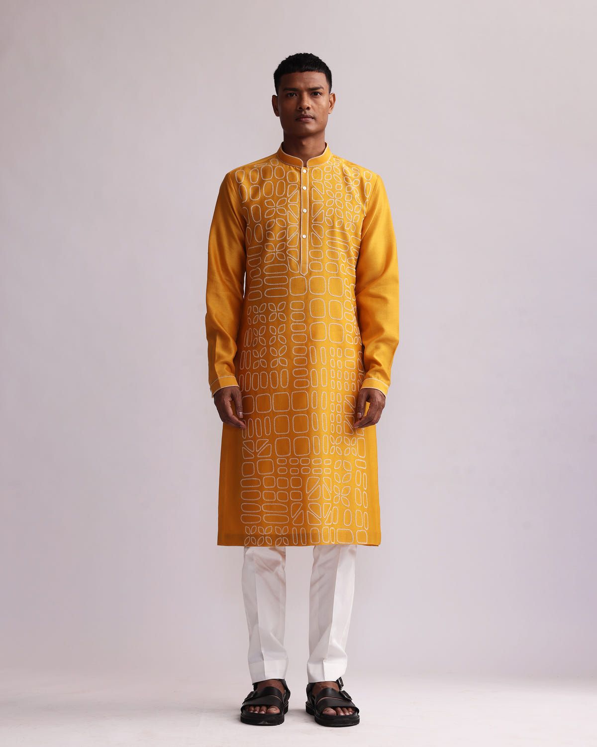 SHADOW BLOCK KURTA SET - image 1