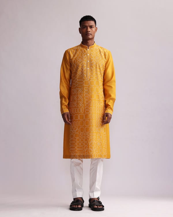 Countrymade India — SHADOW BLOCK KURTA SET