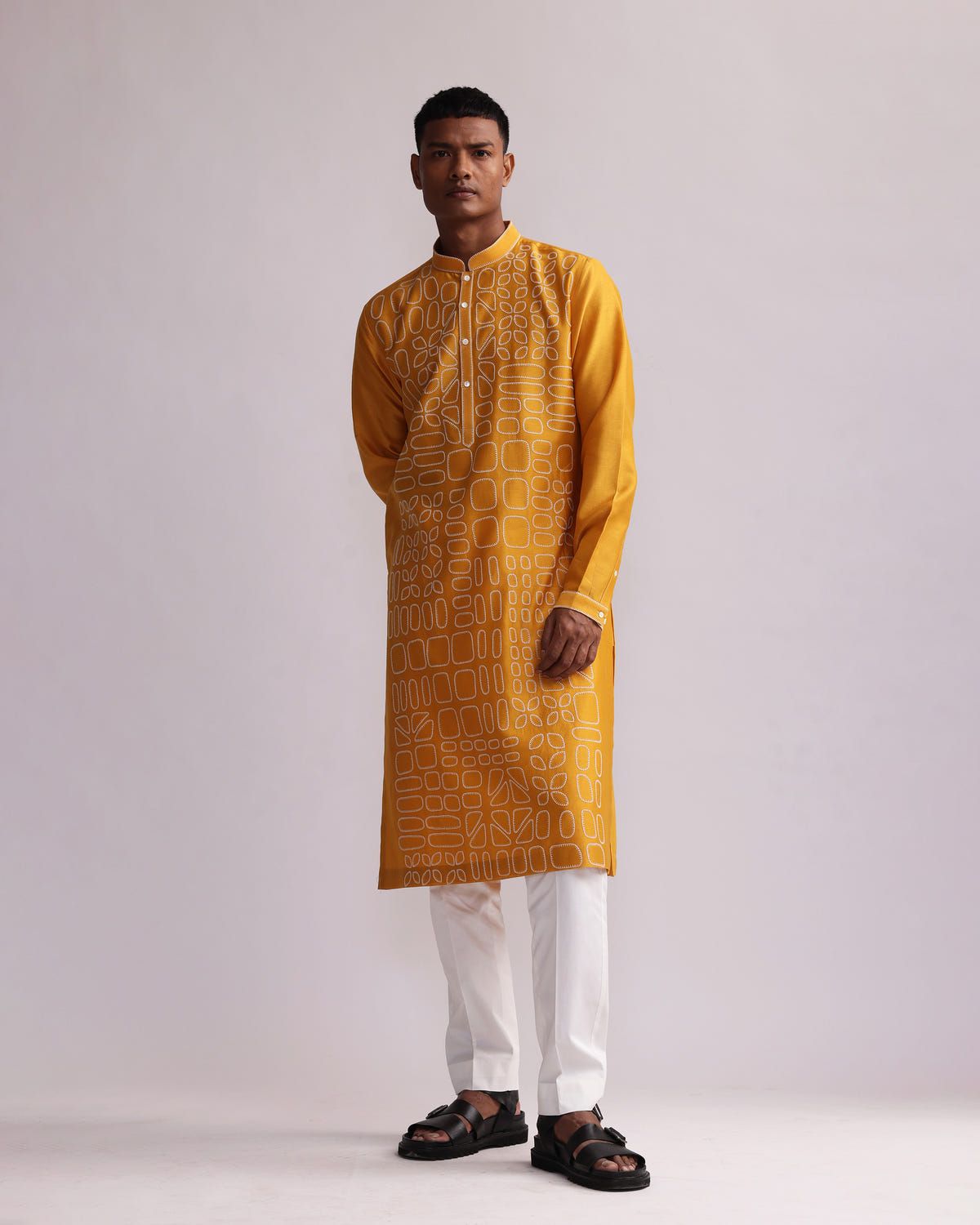 SHADOW BLOCK KURTA SET - image 4