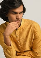 Hexa Dots hand Emb kurta Set view 1