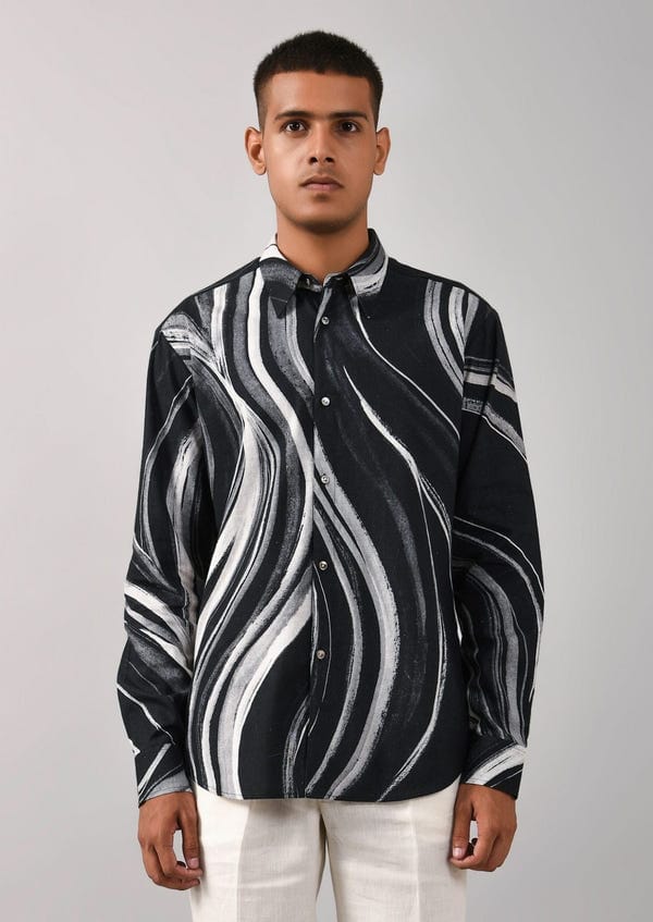 Countrymade India — Airborne Strokes Print Shirt