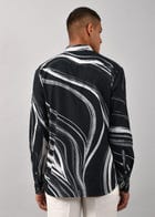 Airborne Strokes Print Shirt view 2