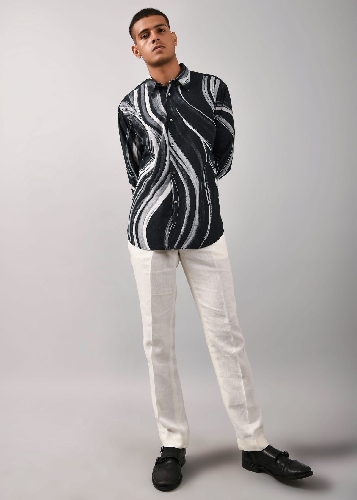 Airborne Strokes Print Shirt - image 3