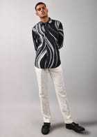 Airborne Strokes Print Shirt view 3