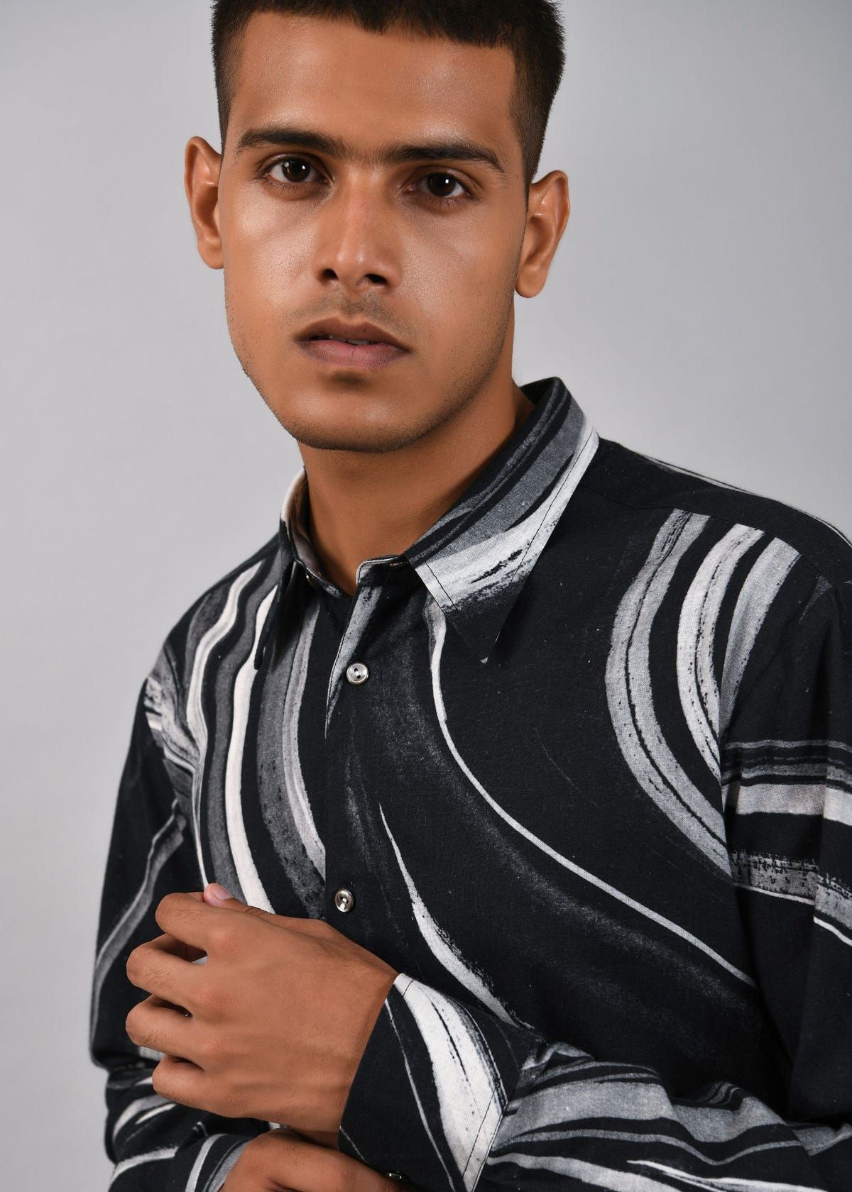 Airborne Strokes Print Shirt - image 4