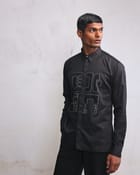 Urban noir patch shirt view 3