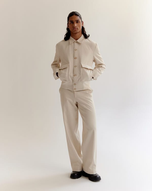 Countrymade India — Artisan Denim Ribbed Bomber