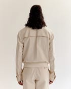 Artisan Denim Ribbed Bomber view 4