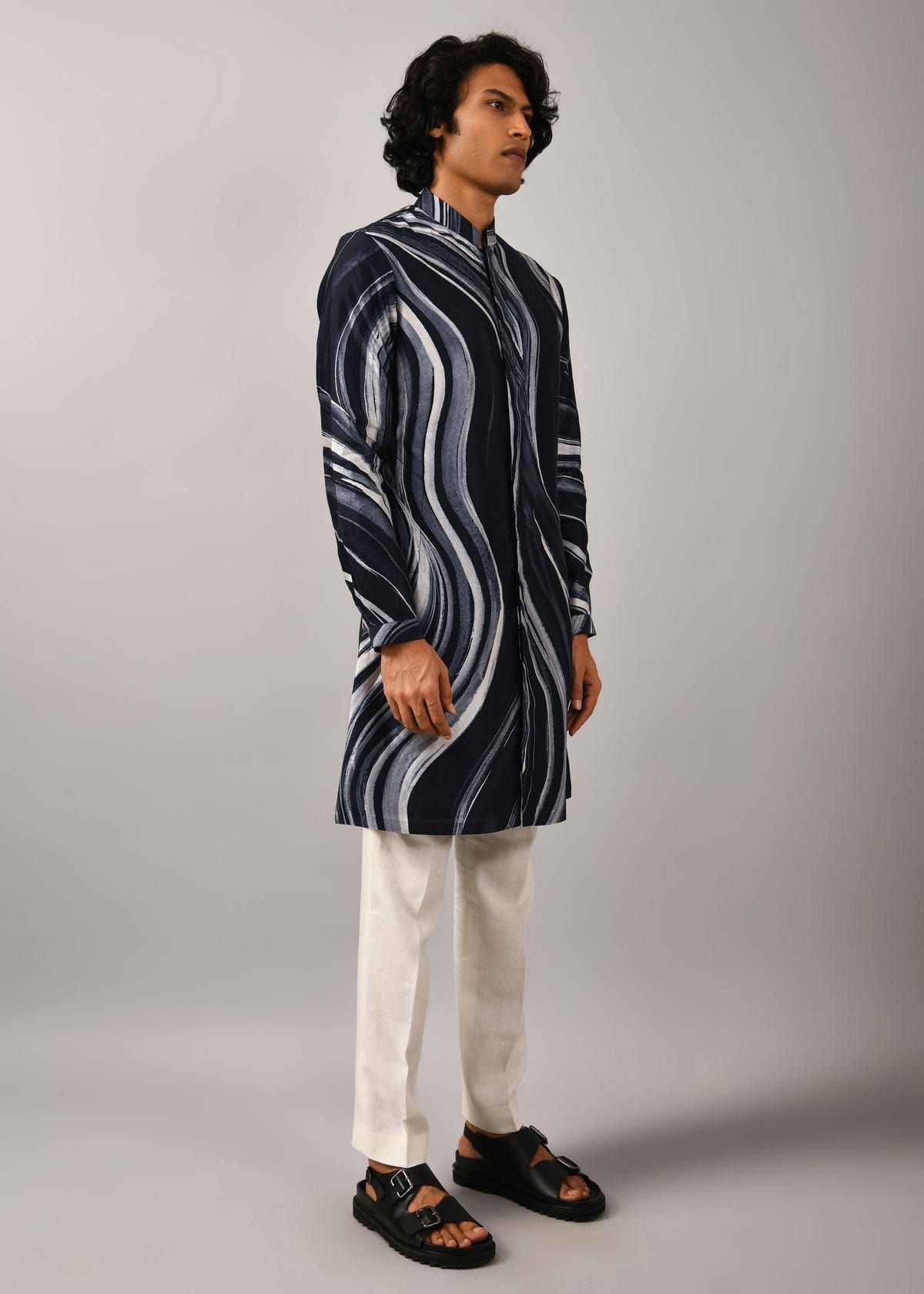 Airborne Strokes Open Front Kurta - image 2