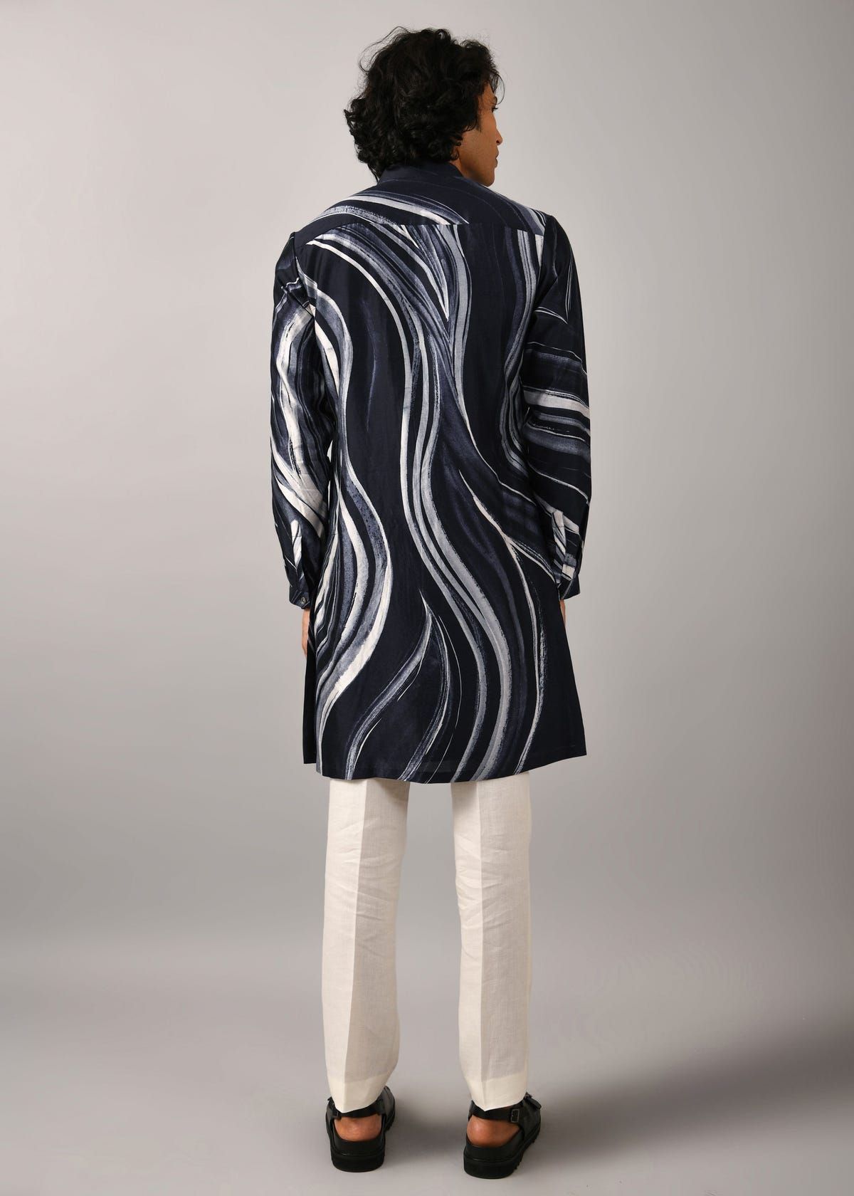 Airborne Strokes Open Front Kurta - image 3