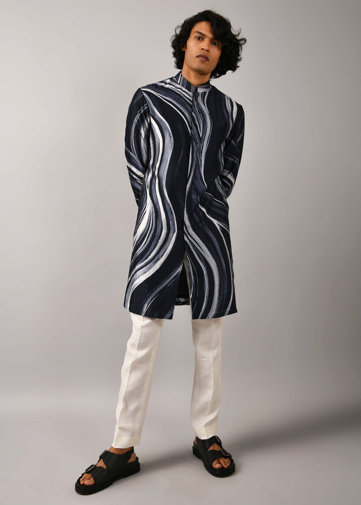 Airborne Strokes Open Front Kurta - image 4