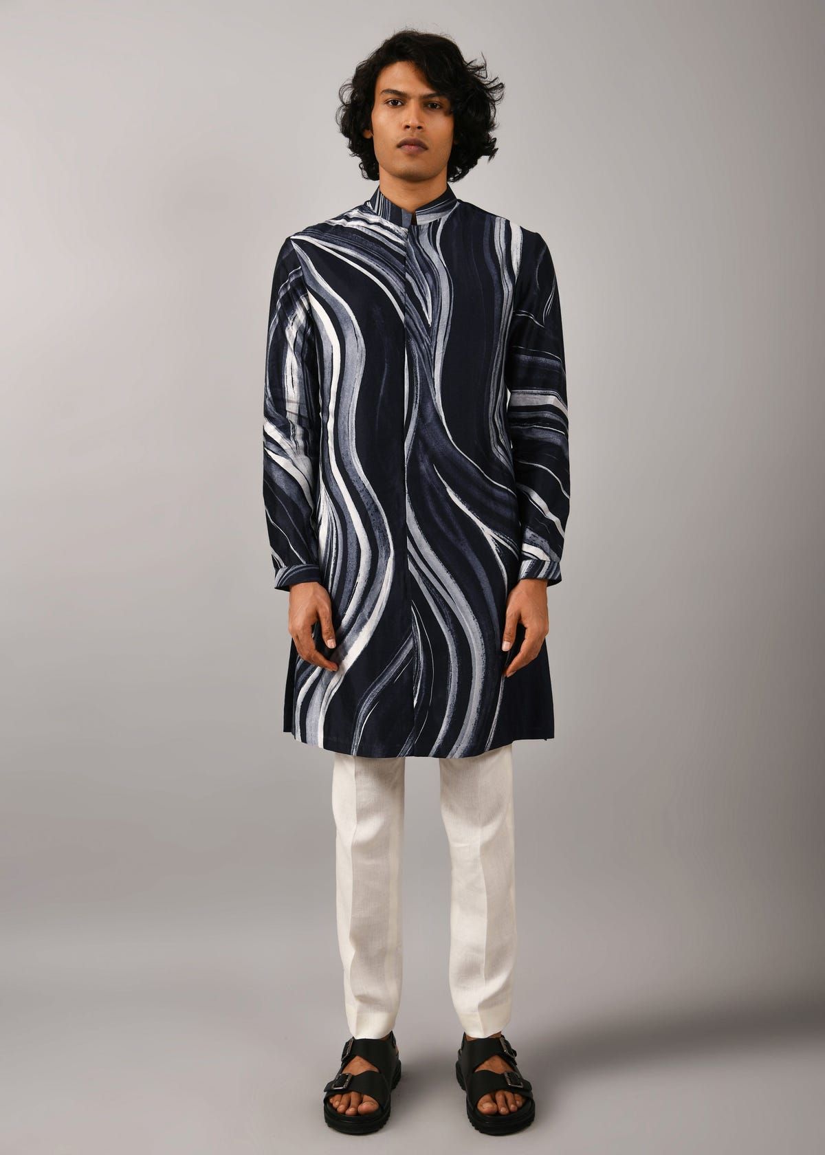 Airborne Strokes Open Front Kurta - image 5