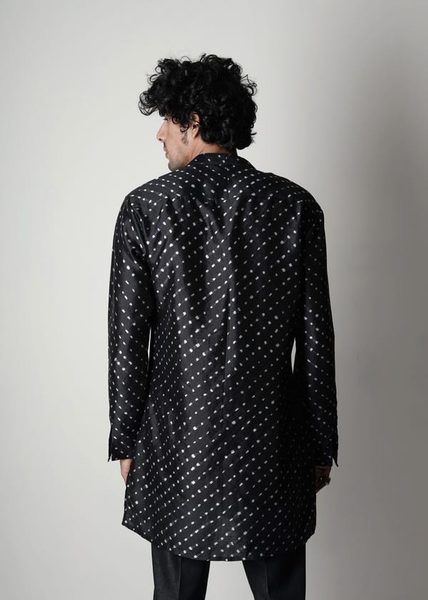Countrymade India — Printed Silk Short Kurta
