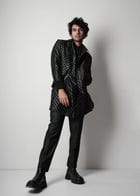 Printed Silk Short Kurta view 3