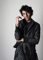 Printed Silk Short Kurta view 4