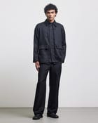 BLACK FAUX BUTTONHOLE WORKWEAR JACKET view 2