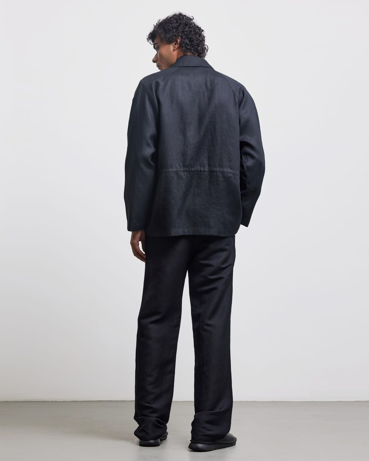 BLACK FAUX BUTTONHOLE WORKWEAR JACKET - image 3
