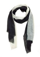 Black & Ecru Ombre Scarf view 1