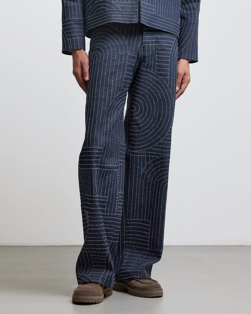 BAUHAUS KANTHA DENIM PANTS