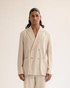 Artisan denim Double breasted Blazer view 1