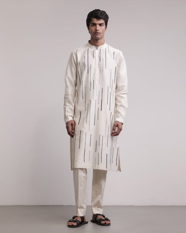 Countrymade India — Residual Stitches Linear Kurta Set