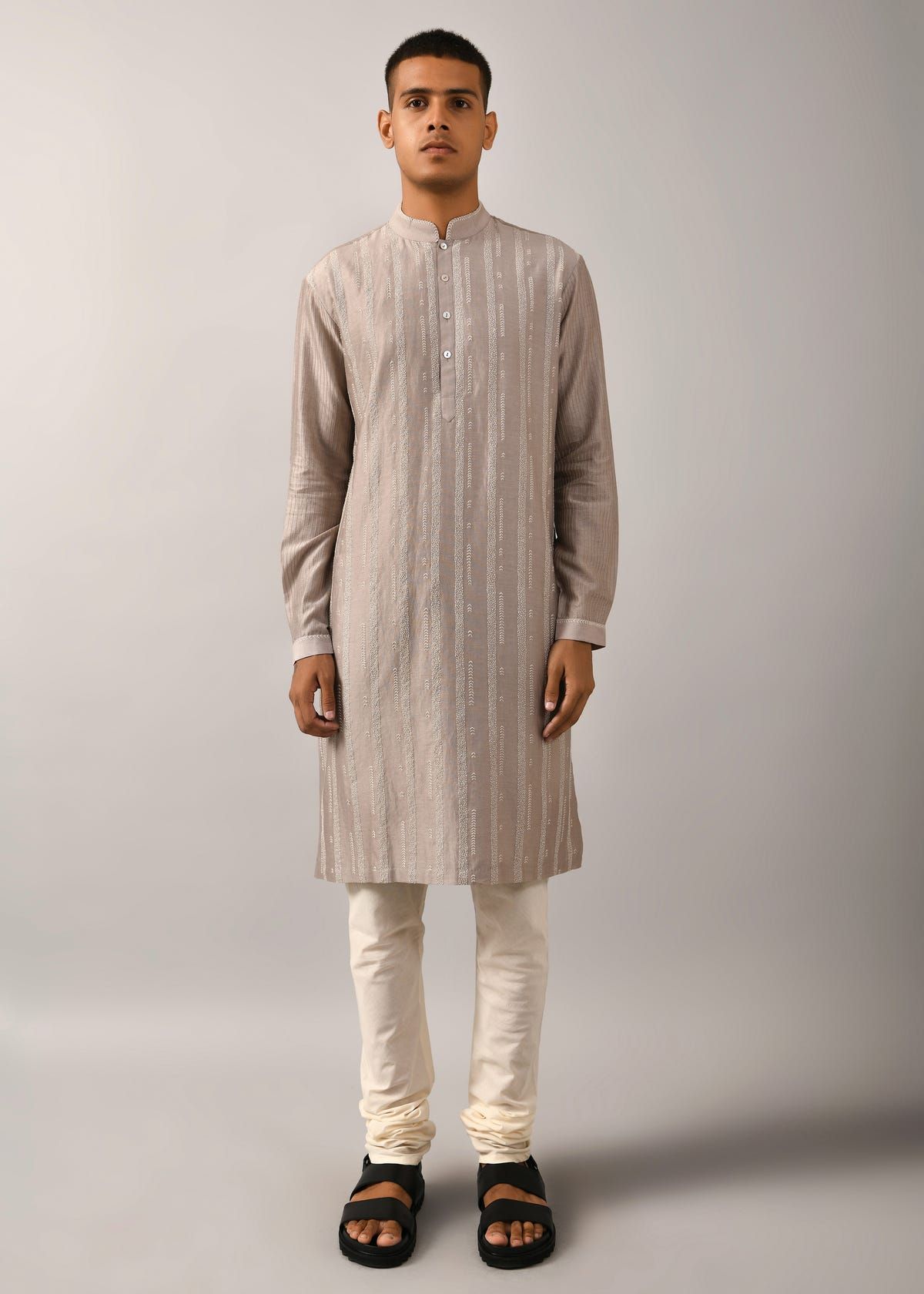 Contrail Hand Embroidered Kurta Set - image 1