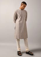 Contrail Hand Embroidered Kurta Set view 4