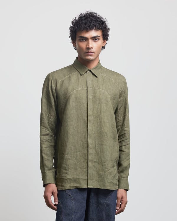 Countrymade India — BAUHAUS THREE LINE STITCH SHIRT