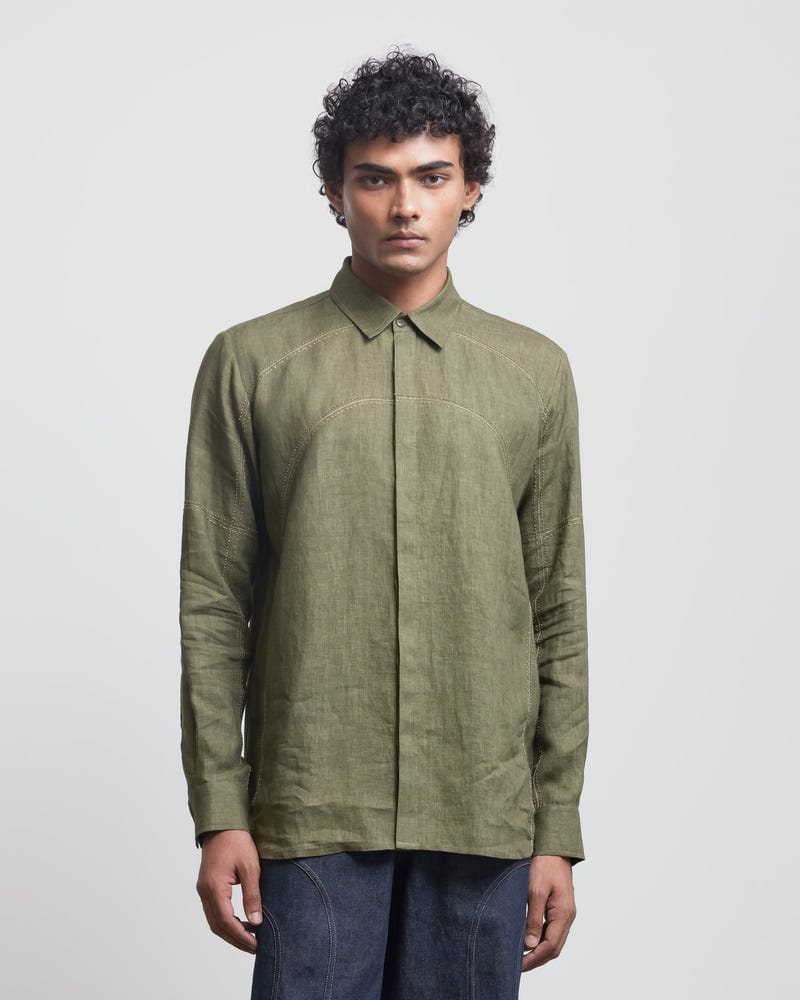 BAUHAUS THREE LINE STITCH SHIRT